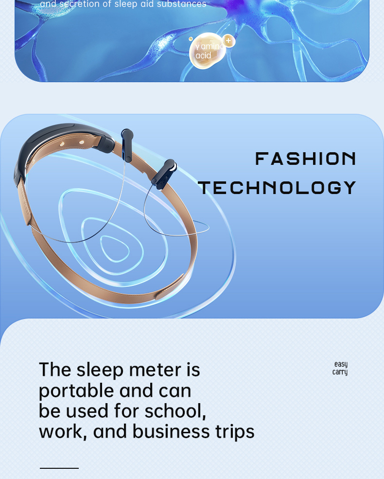 Portable Drug Free CES Sleep Device EEG Monitoring mini portable micro-current sleep aid instrument(图7)