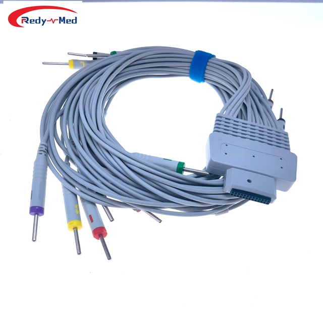 Compatible With MedEx 15 Lead Patient ECG EKG Holter Cable,26Pin