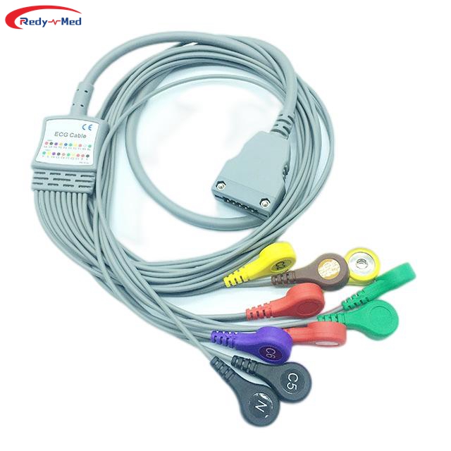Compatible With Beneware CT08 10 Lead Patient Holter Cable