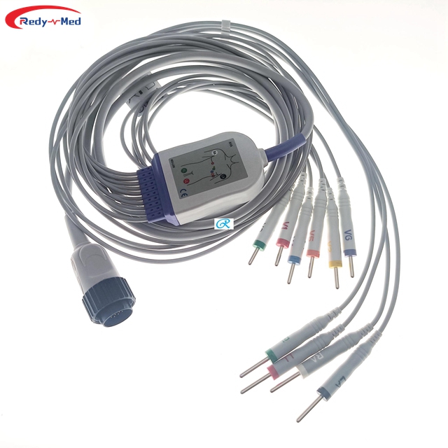 Compatible With Kenz 10 Lead/12 Lead EKG Cable With Leadwire