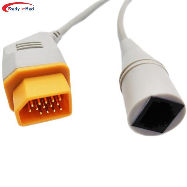Compatible With Nihon Kohden 14Pin To Medex Abbott IBP Adapter Cable