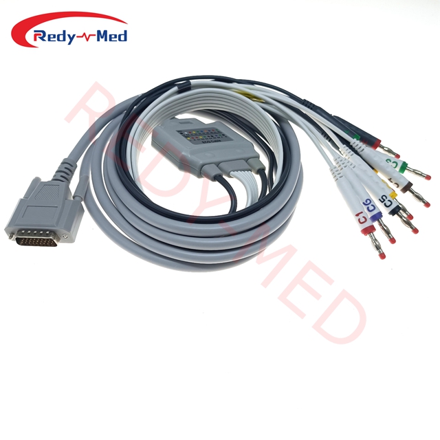 Compatible With Zoncare iMAC 300 Machine Patient 10lead ECG Cable, 26pins