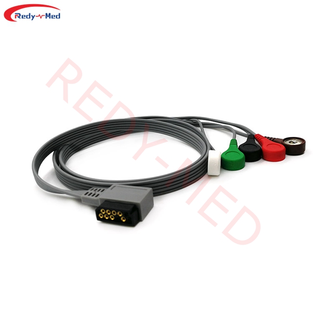 Compatible With Philips Zymed DigiTrak ECG Telemetry Leadwire Holter Cable, (989803157491) (M4725A)